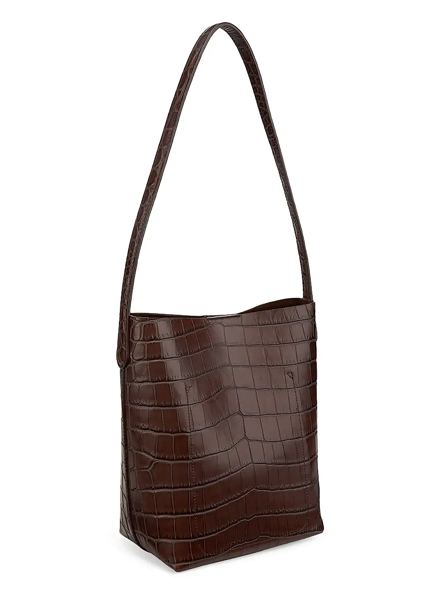 Mansur Gavriel Women's Everyday Cabas Leather Tote Bag - Chocolate | Thumbnail 3 Mansur Gavriel Women's Everyday Cabas Leather Tote Bag - Chocolate | Thumbnail 3