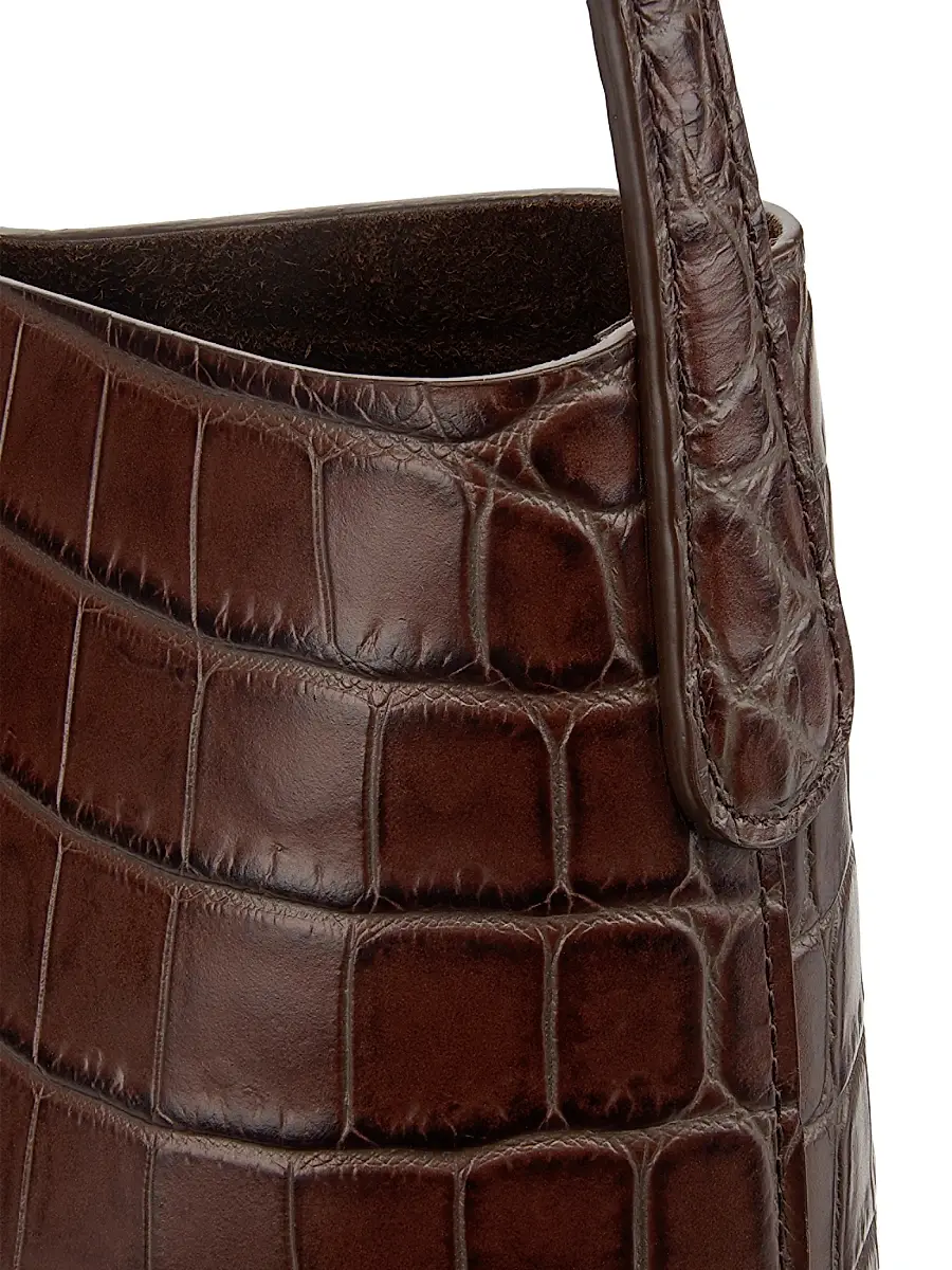 Mansur Gavriel Women's Everyday Cabas Leather Tote Bag - Chocolate | Thumbnail 5 Mansur Gavriel Women's Everyday Cabas Leather Tote Bag - Chocolate | Thumbnail 5