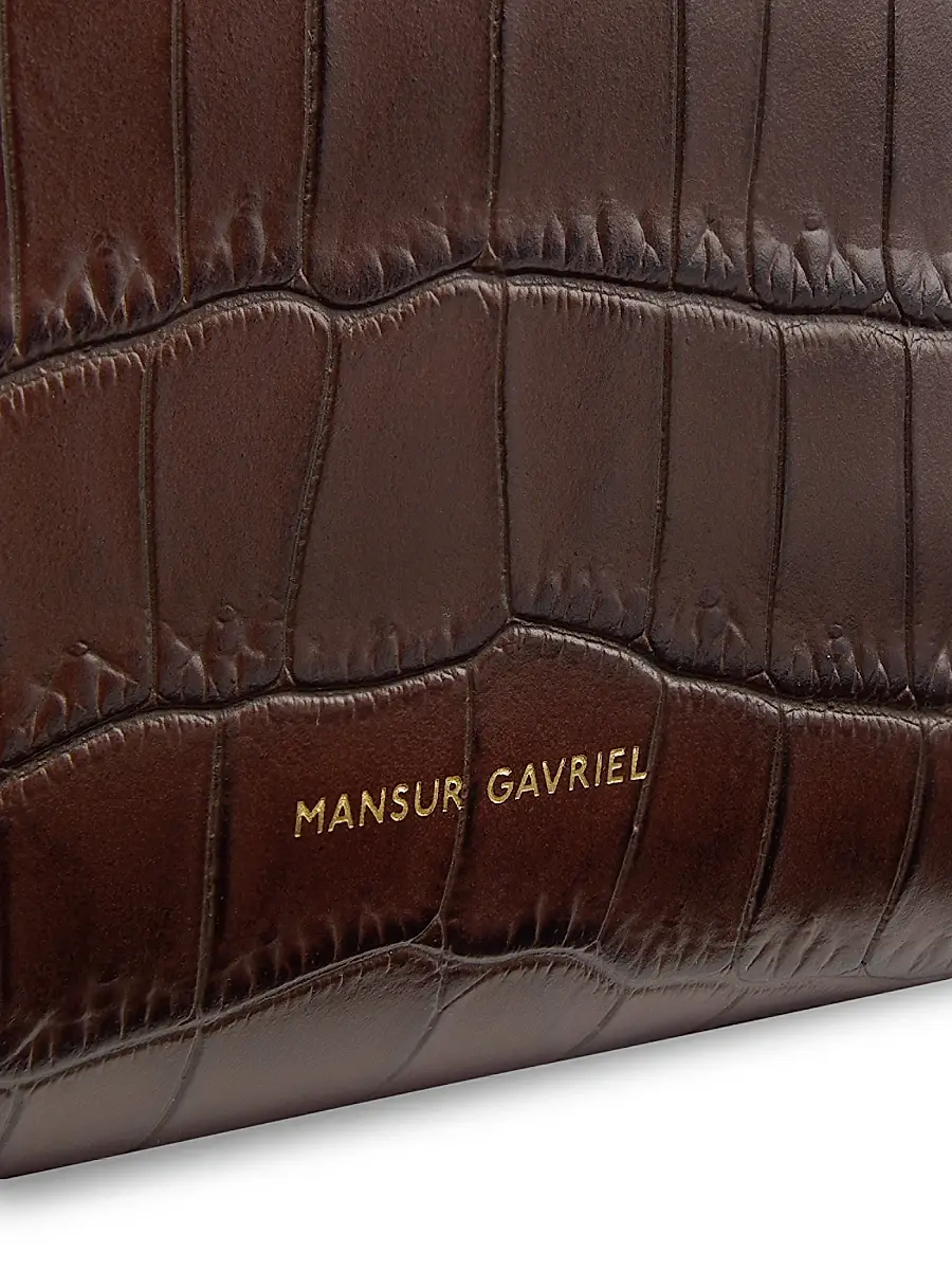 Mansur Gavriel Women's Everyday Cabas Leather Tote Bag - Chocolate | Thumbnail 6 Mansur Gavriel Women's Everyday Cabas Leather Tote Bag - Chocolate | Thumbnail 6