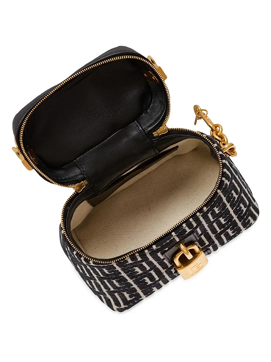 Balmain Women's Pulse Monogram Vanity Bag - Ivoire Noir | Thumbnail 4 Balmain Women's Pulse Monogram Vanity Bag - Ivoire Noir | Thumbnail 4