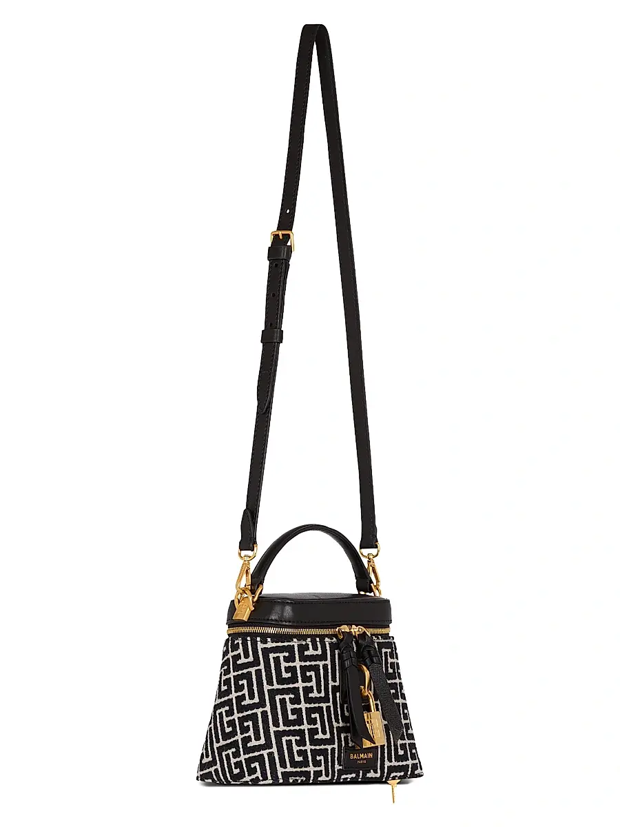 Balmain Women's Pulse Monogram Vanity Bag - Ivoire Noir | Thumbnail 5 Balmain Women's Pulse Monogram Vanity Bag - Ivoire Noir | Thumbnail 5
