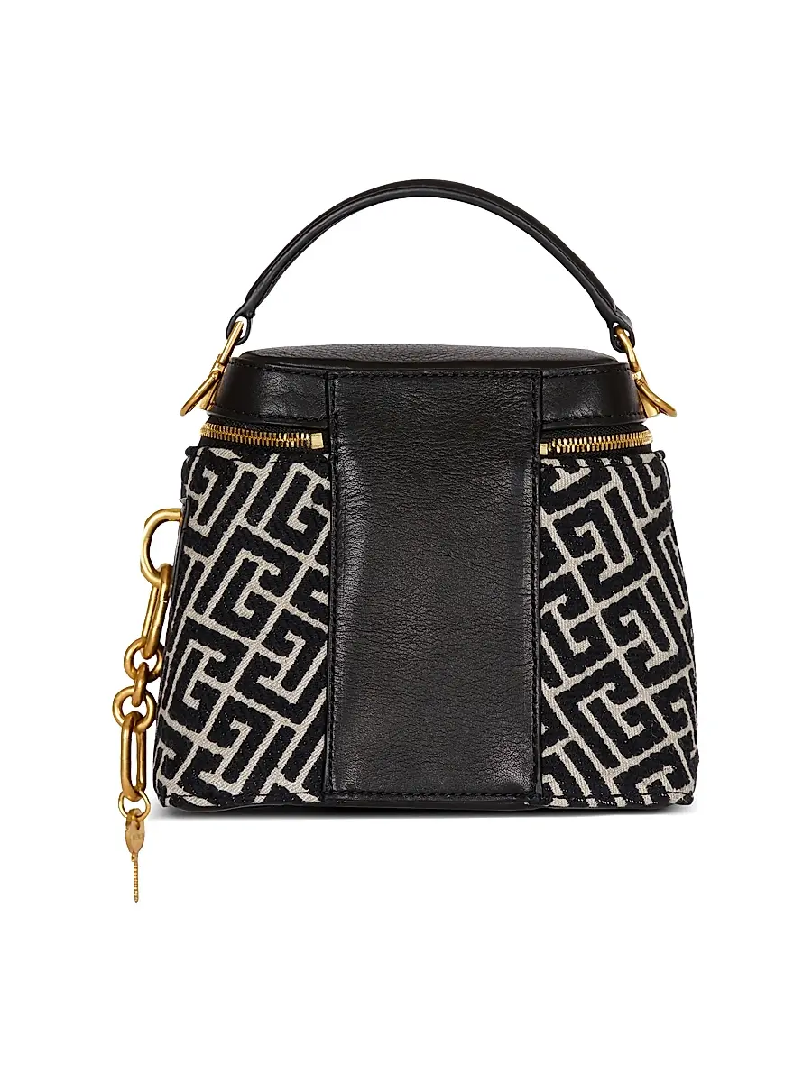 Balmain Women's Pulse Monogram Vanity Bag - Ivoire Noir | Thumbnail 6 Balmain Women's Pulse Monogram Vanity Bag - Ivoire Noir | Thumbnail 6