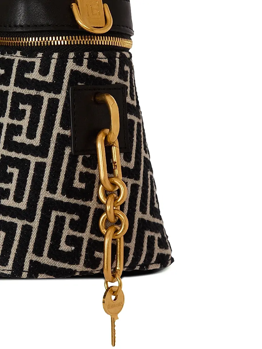 Balmain Women's Pulse Monogram Vanity Bag - Ivoire Noir | Thumbnail 7 Balmain Women's Pulse Monogram Vanity Bag - Ivoire Noir | Thumbnail 7