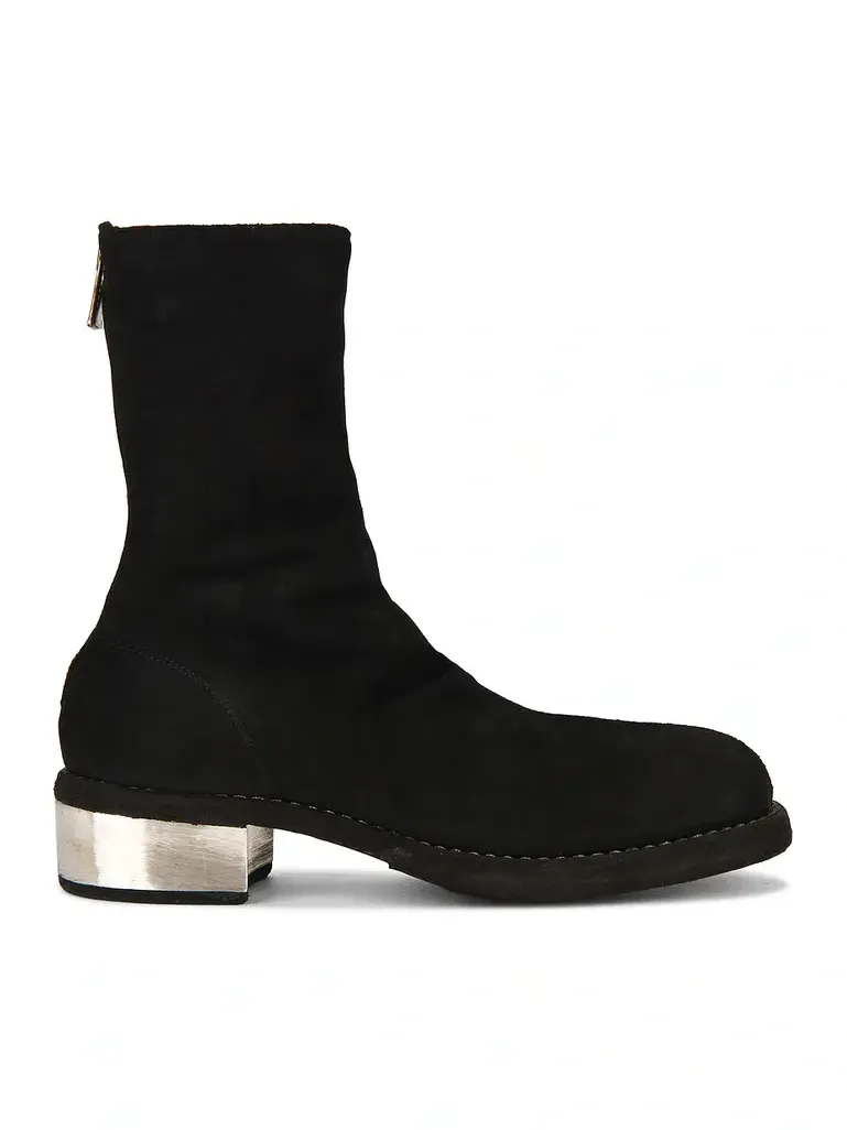 Guidi Metal Heel Back Zip Boot