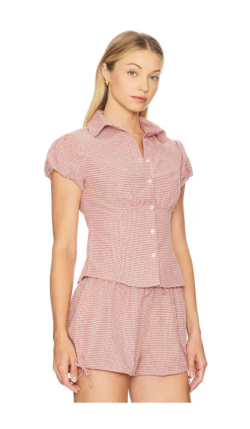 Guizio Liana Gingham Top | Thumbnail 2 Guizio Liana Gingham Top | Thumbnail 2