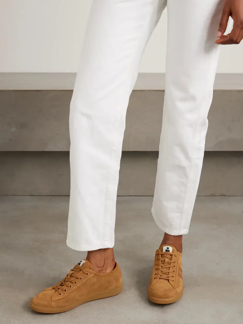Isabel Marant Klyce Leather-trimmed Suede Sneakers | Thumbnail 2