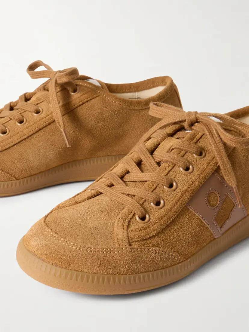 Isabel Marant Klyce Leather-trimmed Suede Sneakers | Thumbnail 4