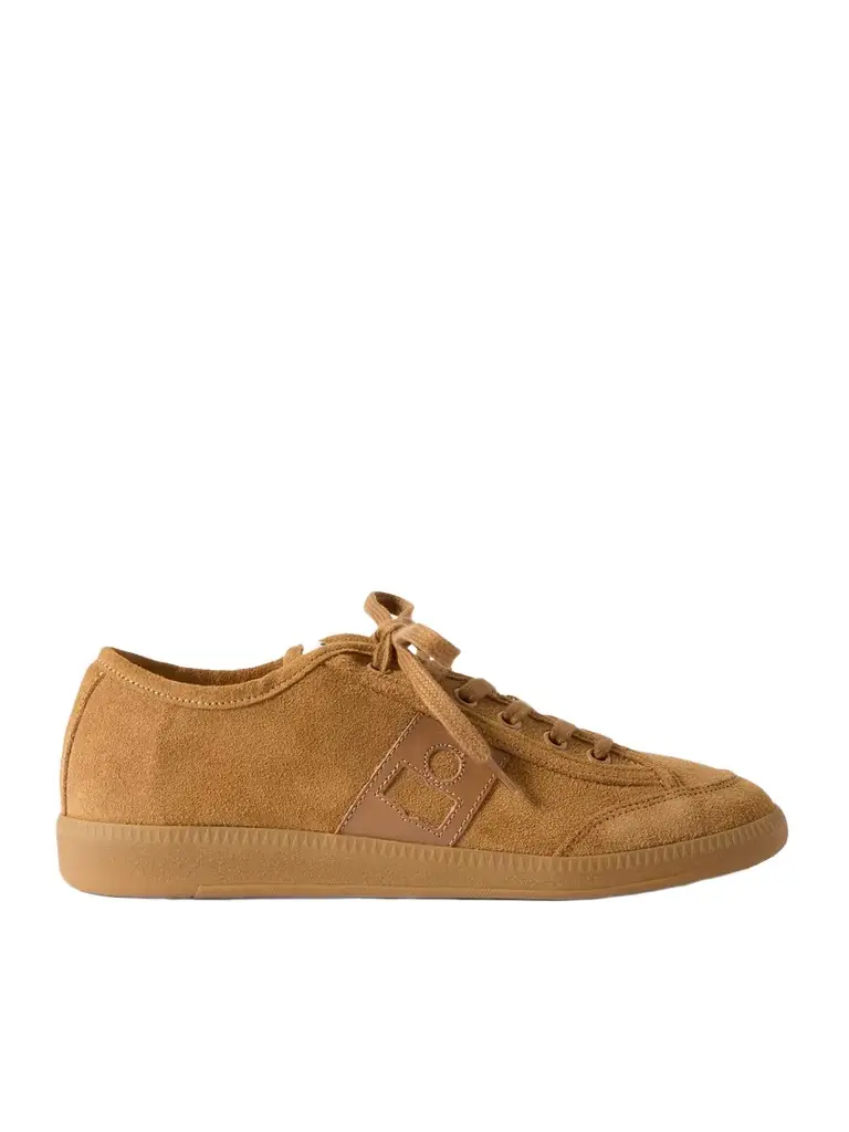 Klyce Leather-trimmed Suede Sneakers