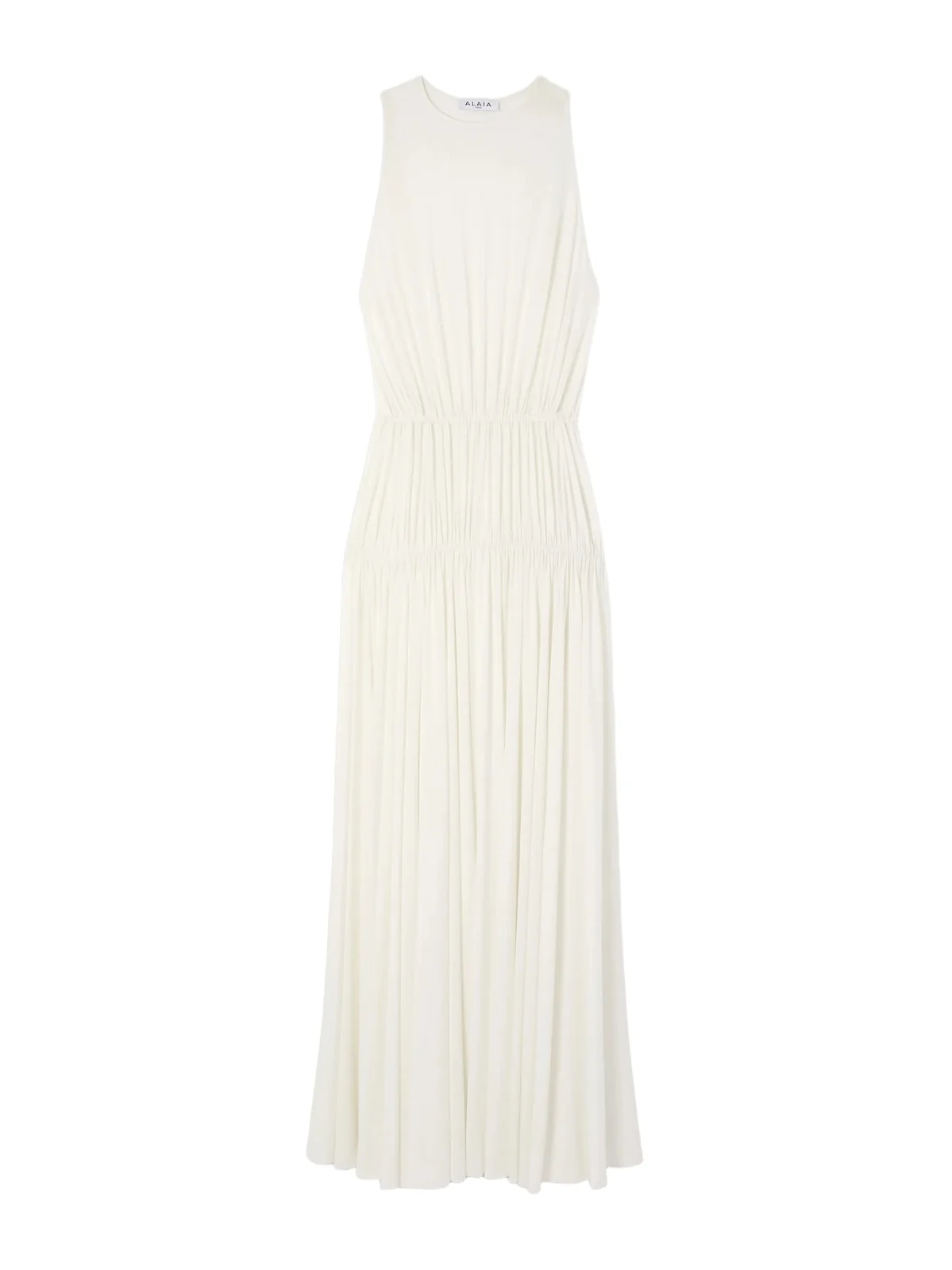 Gathered Jersey Maxi Dress