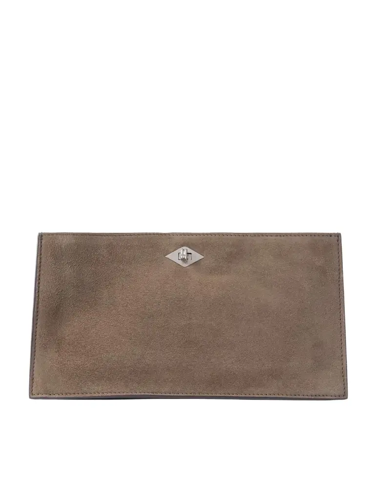 Métier Ease 28 Suede Clutch | Image 1 Métier Ease 28 Suede Clutch | Image 1