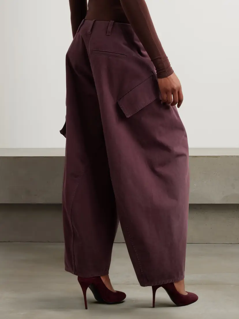 Alaïa Cotton-twill Barrel-leg Cargo Pants | Thumbnail 4 Alaïa Cotton-twill Barrel-leg Cargo Pants | Thumbnail 4