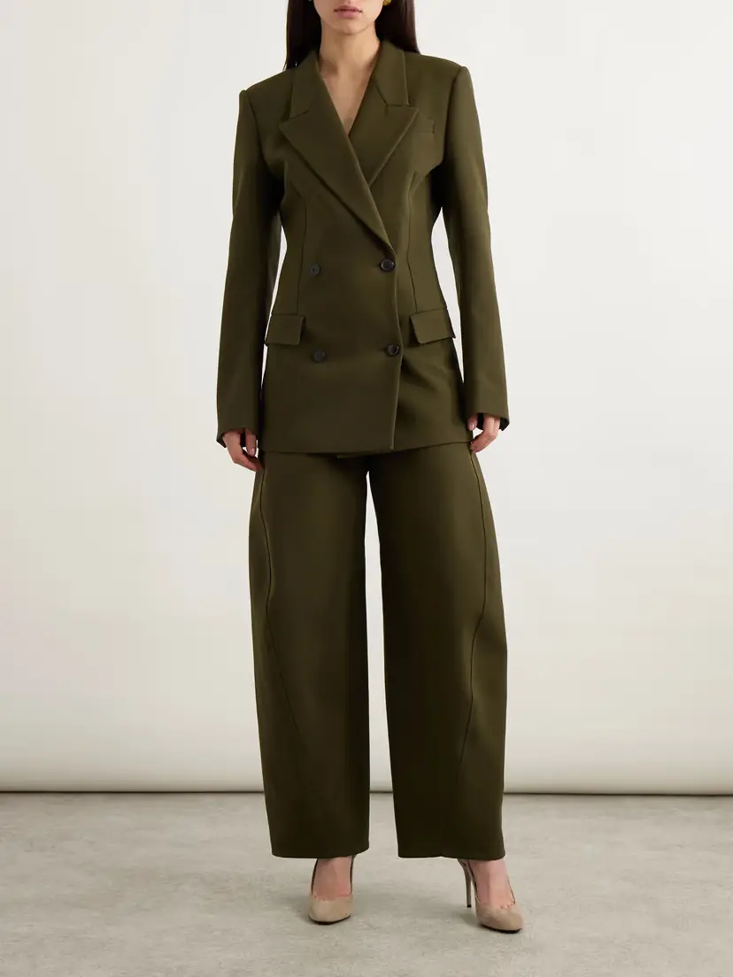 Alaïa Double-breasted Cotton-twill Blazer | Thumbnail 2