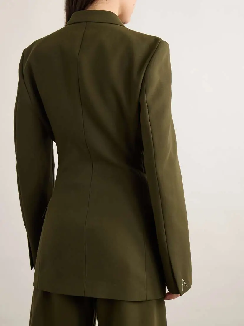Alaïa Double-breasted Cotton-twill Blazer | Thumbnail 4