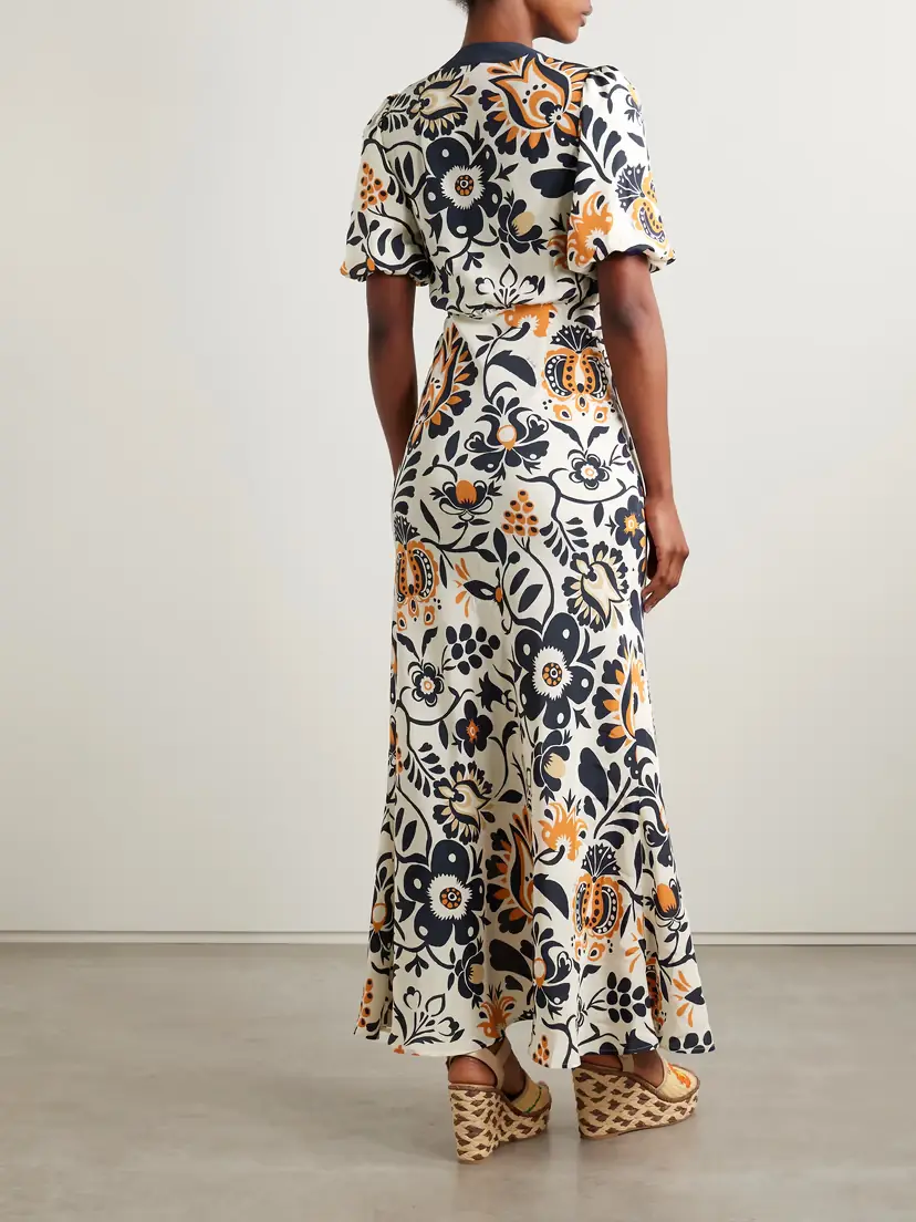 La DoubleJ Marlene Printed Silk-crepe Maxi Dress | Thumbnail 3