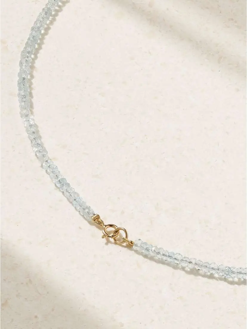JIA JIA Gold, Aquamarine And Apatite Necklace | Thumbnail 3 JIA JIA Gold, Aquamarine And Apatite Necklace | Thumbnail 3