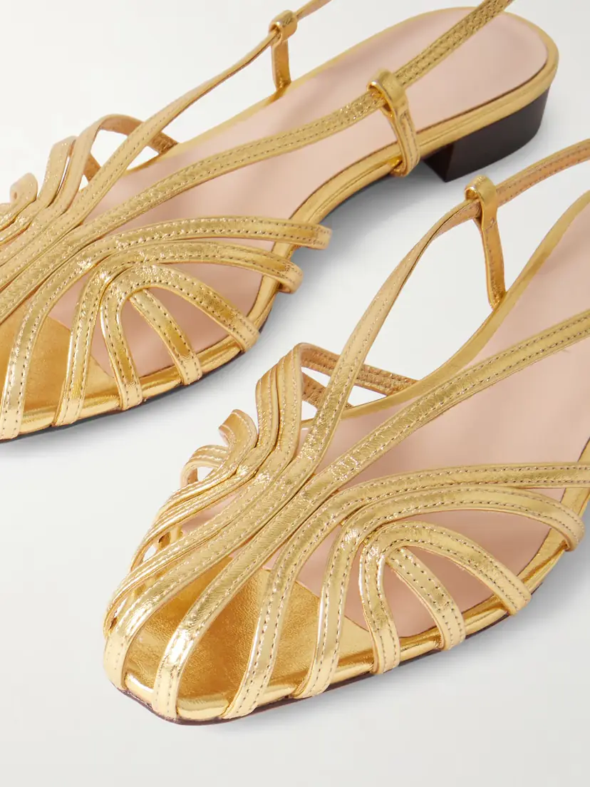 Loeffler Randall Devon Metallic Leather Sandals | Thumbnail 4