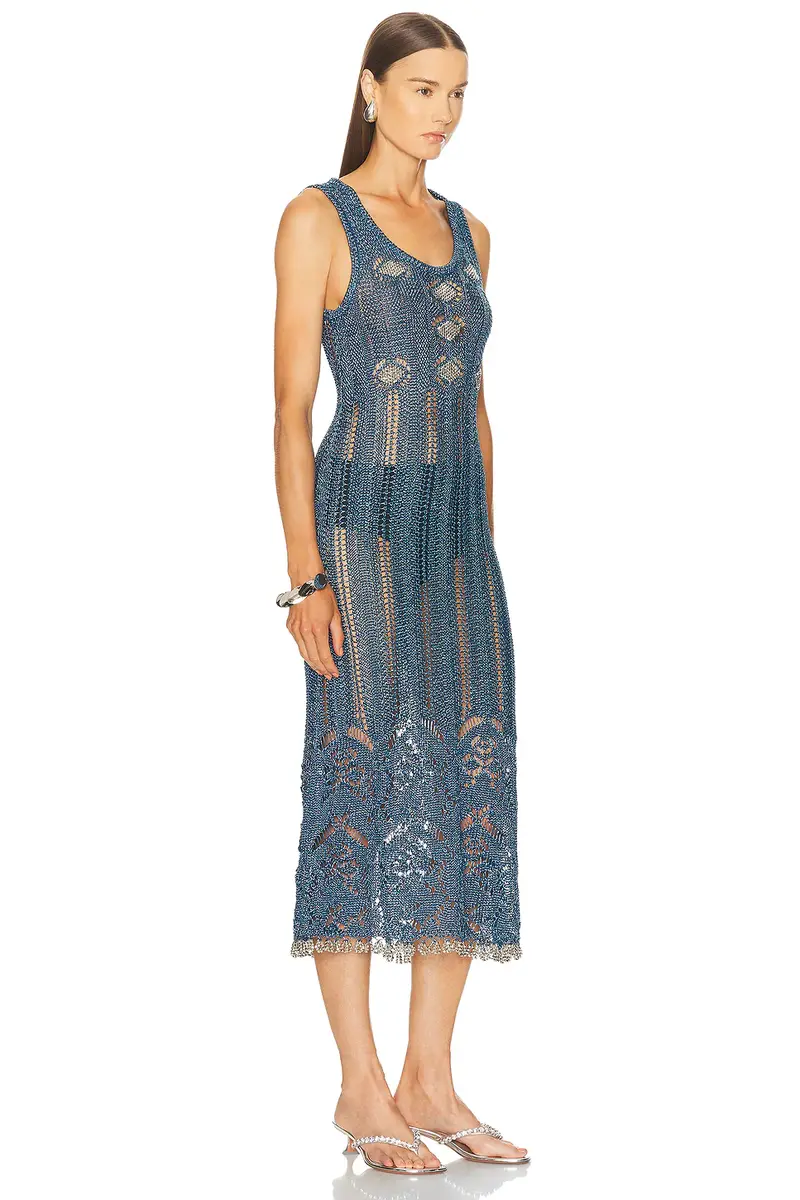 Rabanne Crochet Lurex Dress | Thumbnail 2 Rabanne Crochet Lurex Dress | Thumbnail 2