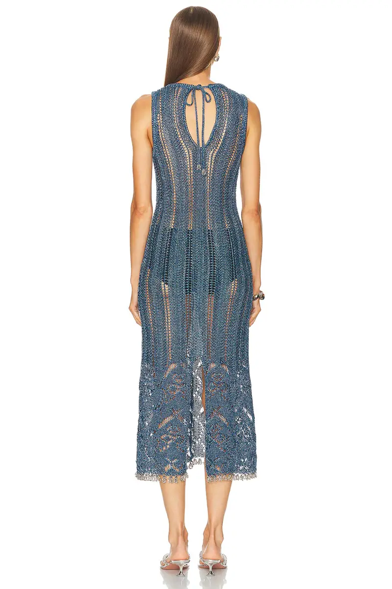 Rabanne Crochet Lurex Dress | Thumbnail 3 Rabanne Crochet Lurex Dress | Thumbnail 3