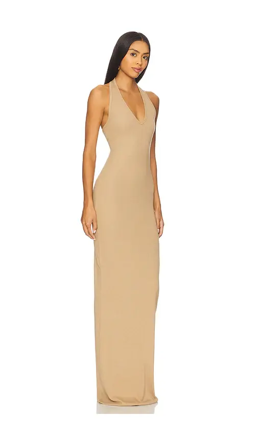 ÉTERNE Halter Maxi Dress | Thumbnail 2