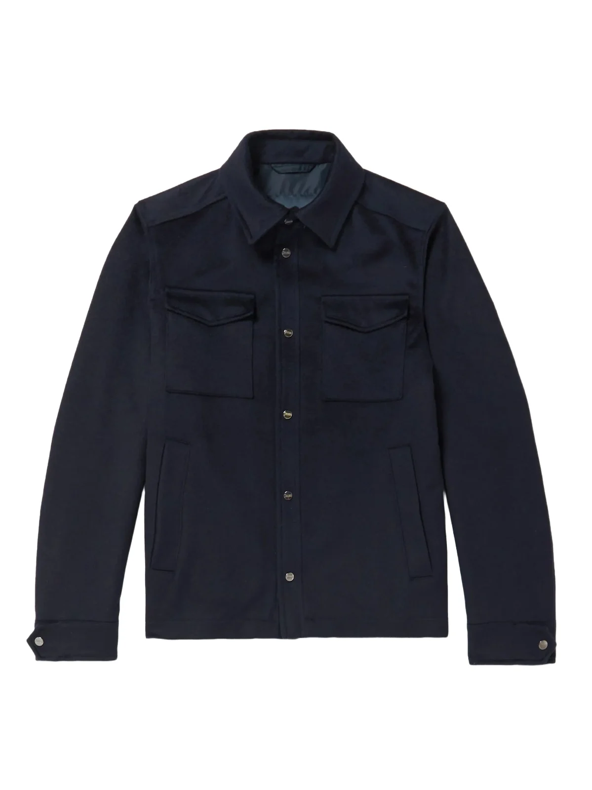 Wool and Cashmere-Blend Shirt Jacket - Men Wool and Cashmere-Blend Shirt Jacket - Men