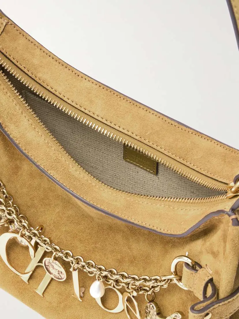Chloé Embellished Suede Shoulder Bag | Thumbnail 5 Chloé Embellished Suede Shoulder Bag | Thumbnail 5