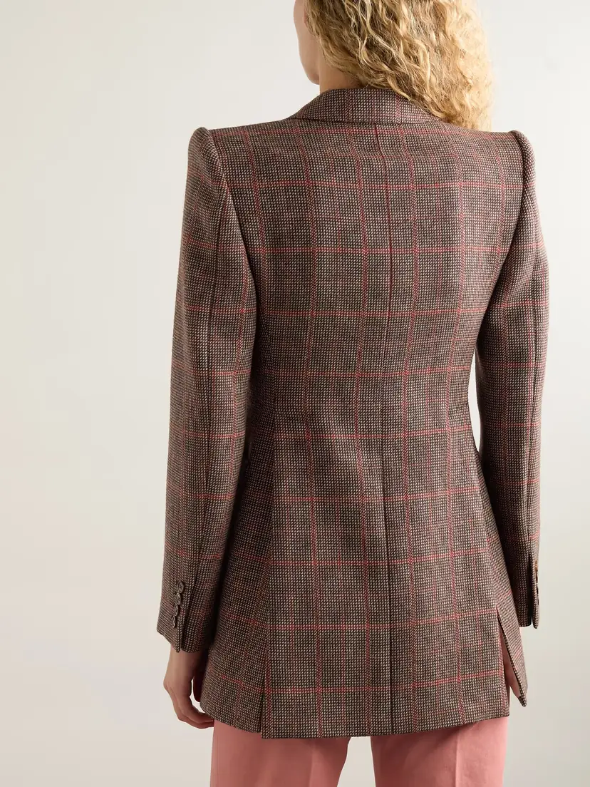Chloé Checked Wool Blazer | Thumbnail 4 Chloé Checked Wool Blazer | Thumbnail 4