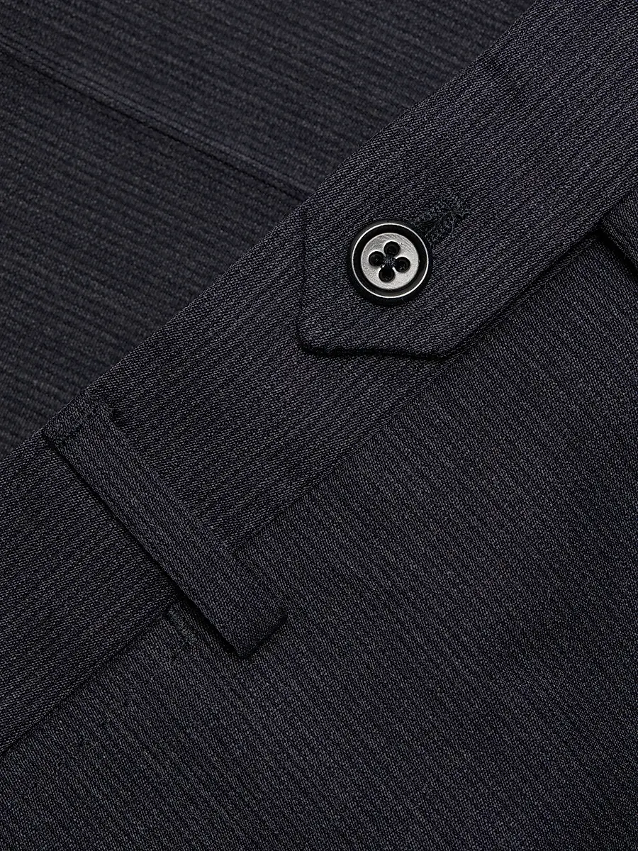 Emporio Armani Men's Flat Front Wool Trousers | Thumbnail 7 Emporio Armani Men's Flat Front Wool Trousers | Thumbnail 7
