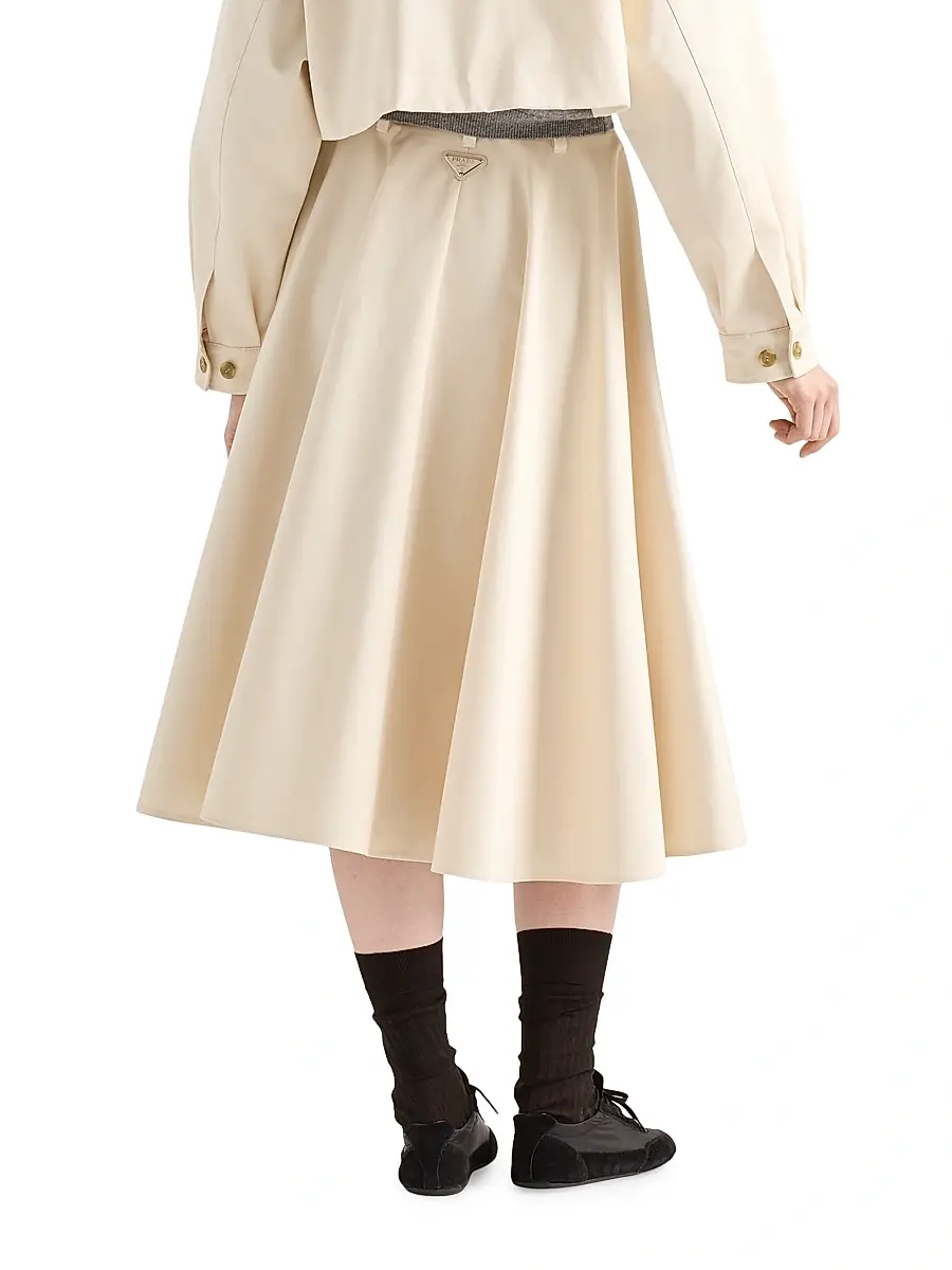 Prada Women's Chino Midi-Skirt | Thumbnail 3 Prada Women's Chino Midi-Skirt | Thumbnail 3