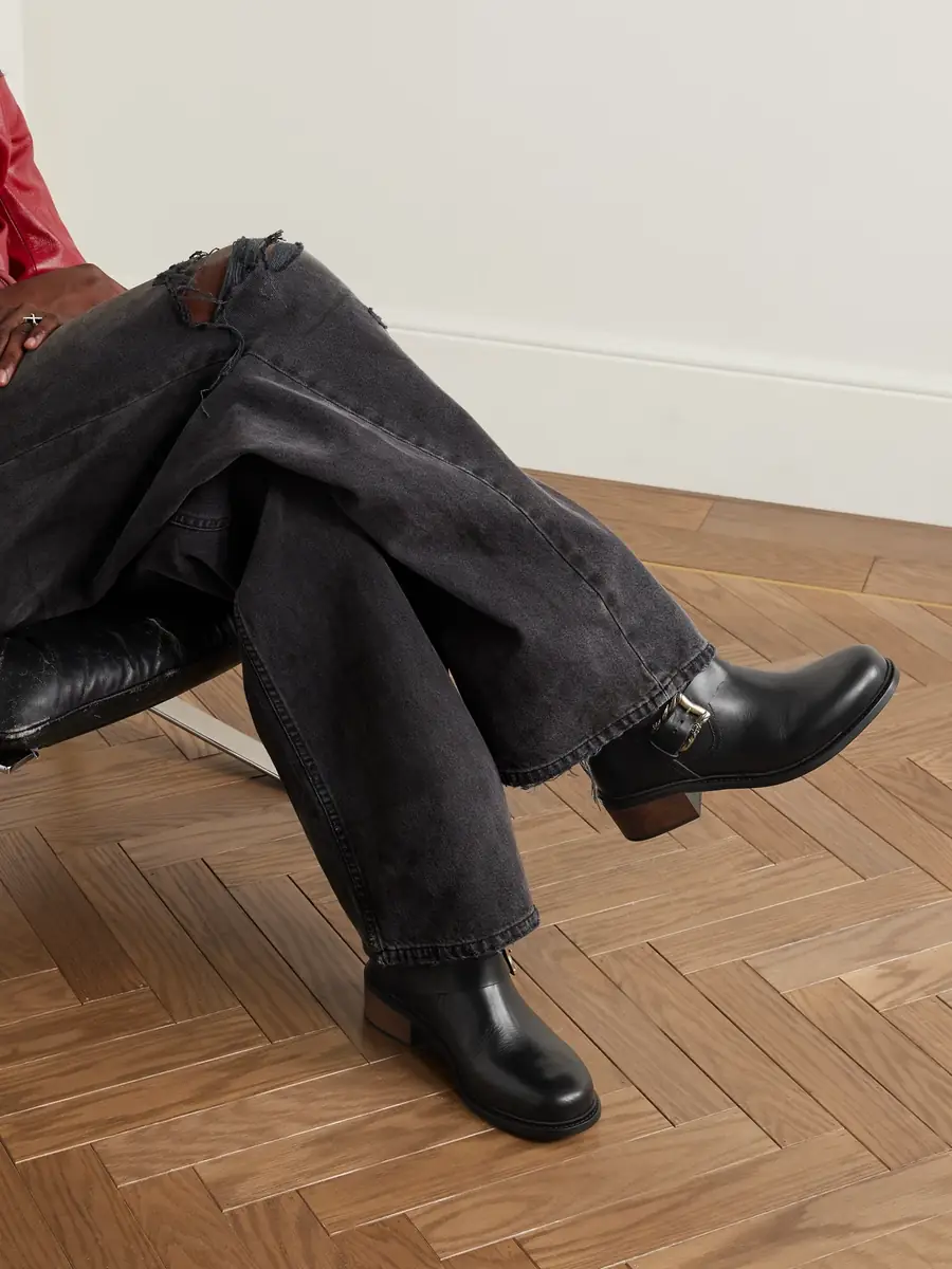 Enfants Riches Déprimés Engineer Buckled Leather Boots - Men | Thumbnail 2