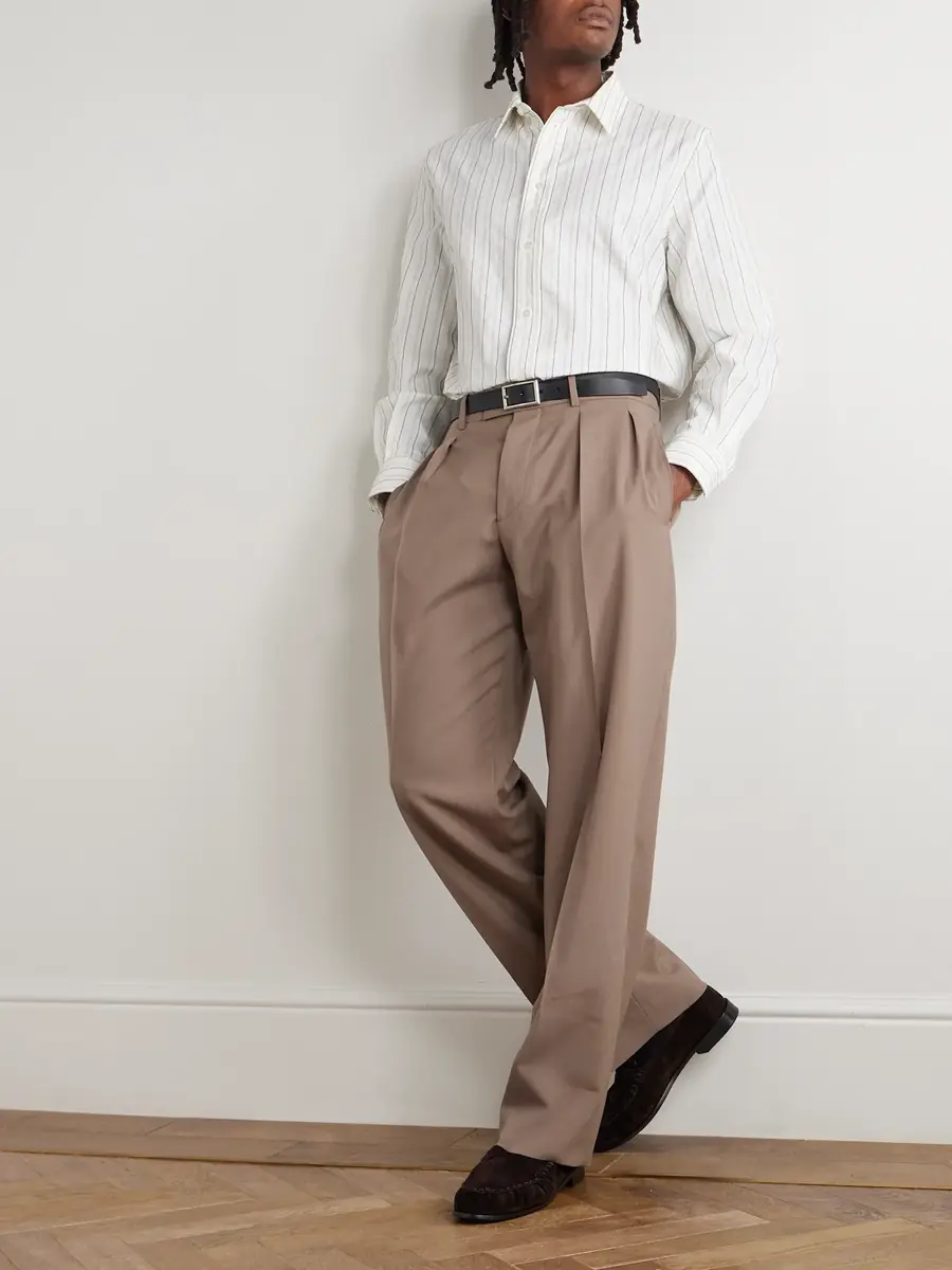 Saint Laurent Striped Cotton Shirt - Men | Thumbnail 2