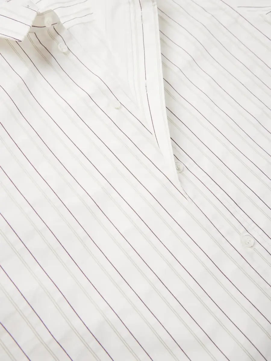 Saint Laurent Striped Cotton Shirt - Men | Thumbnail 5
