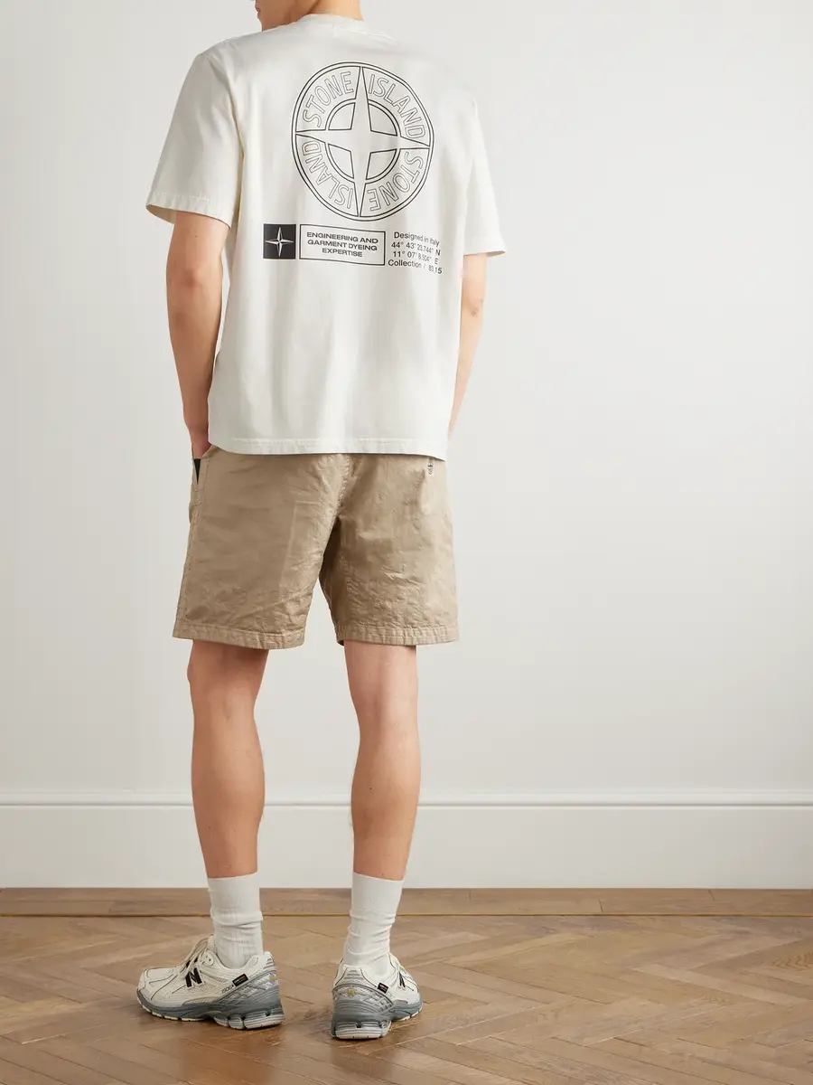 Stone Island Logo-Print Cotton-Jersey T-Shirt - Men | Thumbnail 2 Stone Island Logo-Print Cotton-Jersey T-Shirt - Men | Thumbnail 2