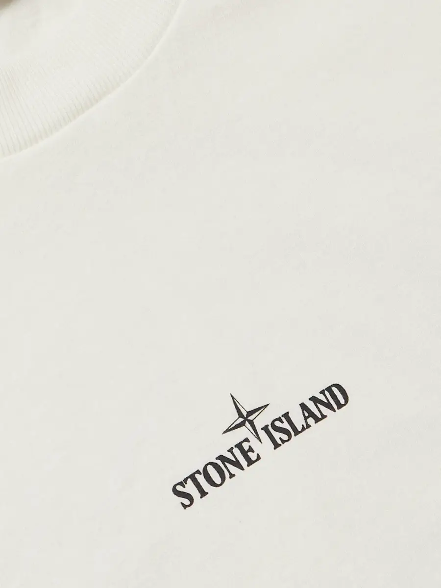 Stone Island Logo-Print Cotton-Jersey T-Shirt - Men | Thumbnail 4 Stone Island Logo-Print Cotton-Jersey T-Shirt - Men | Thumbnail 4