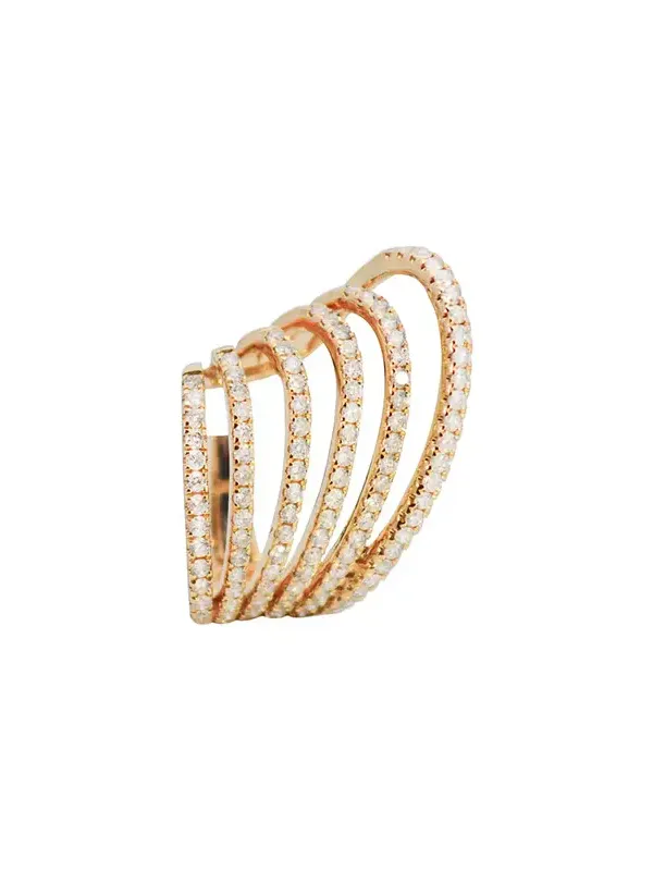 0.80ct Diamond 18K Gold Multi Row Ear Cuff 0.80ct Diamond 18K Gold Multi Row Ear Cuff