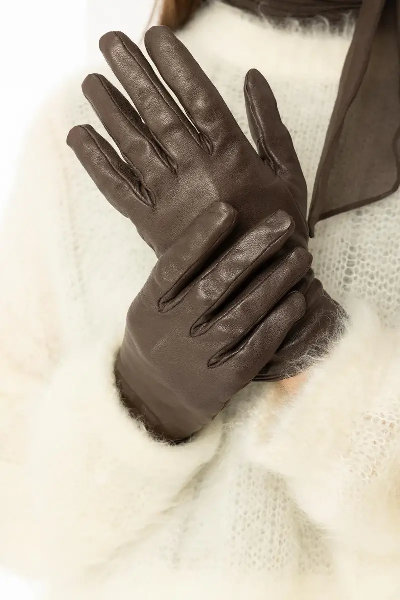 Brunello Cucinelli Shiny Biker Gloves | Thumbnail 3