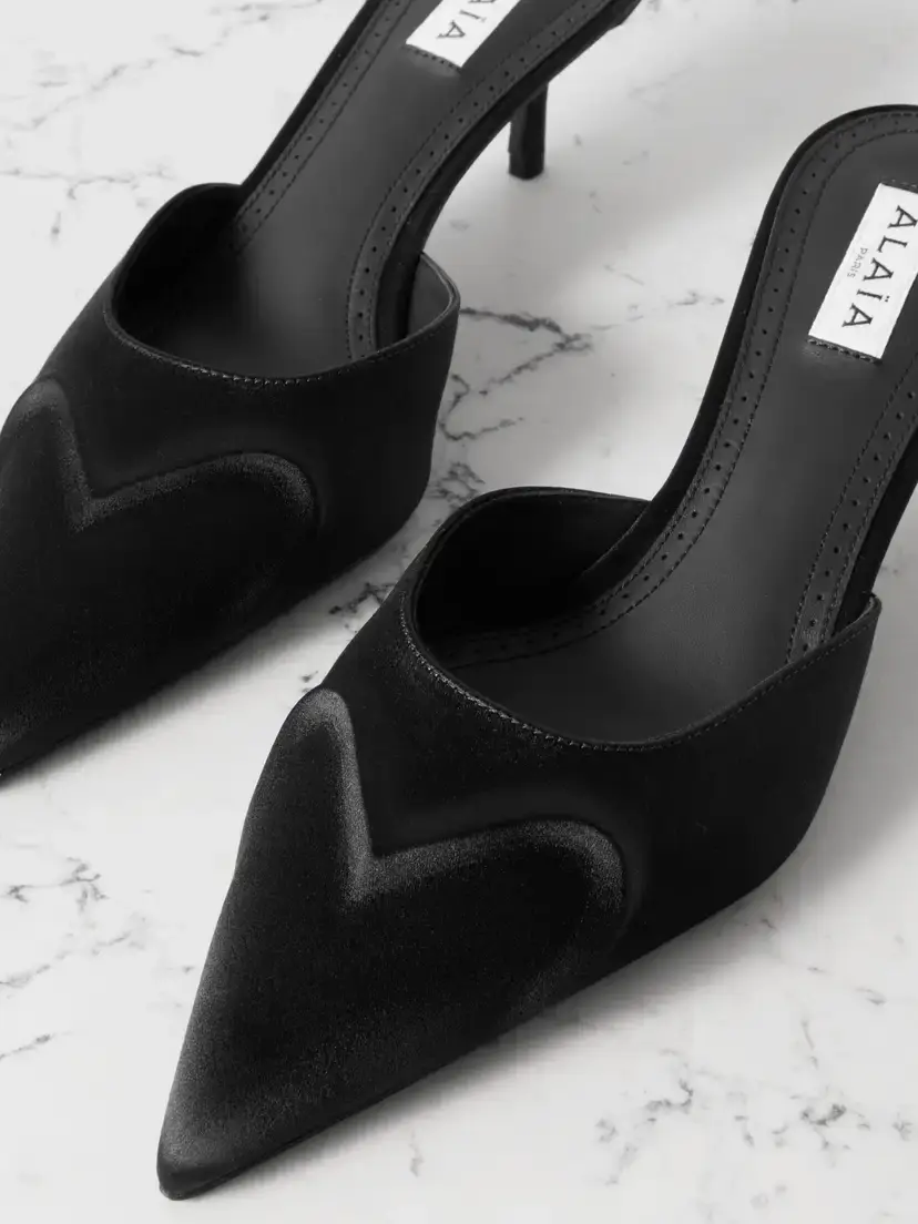 Alaïa 55 Satin Mules | Thumbnail 4 Alaïa 55 Satin Mules | Thumbnail 4