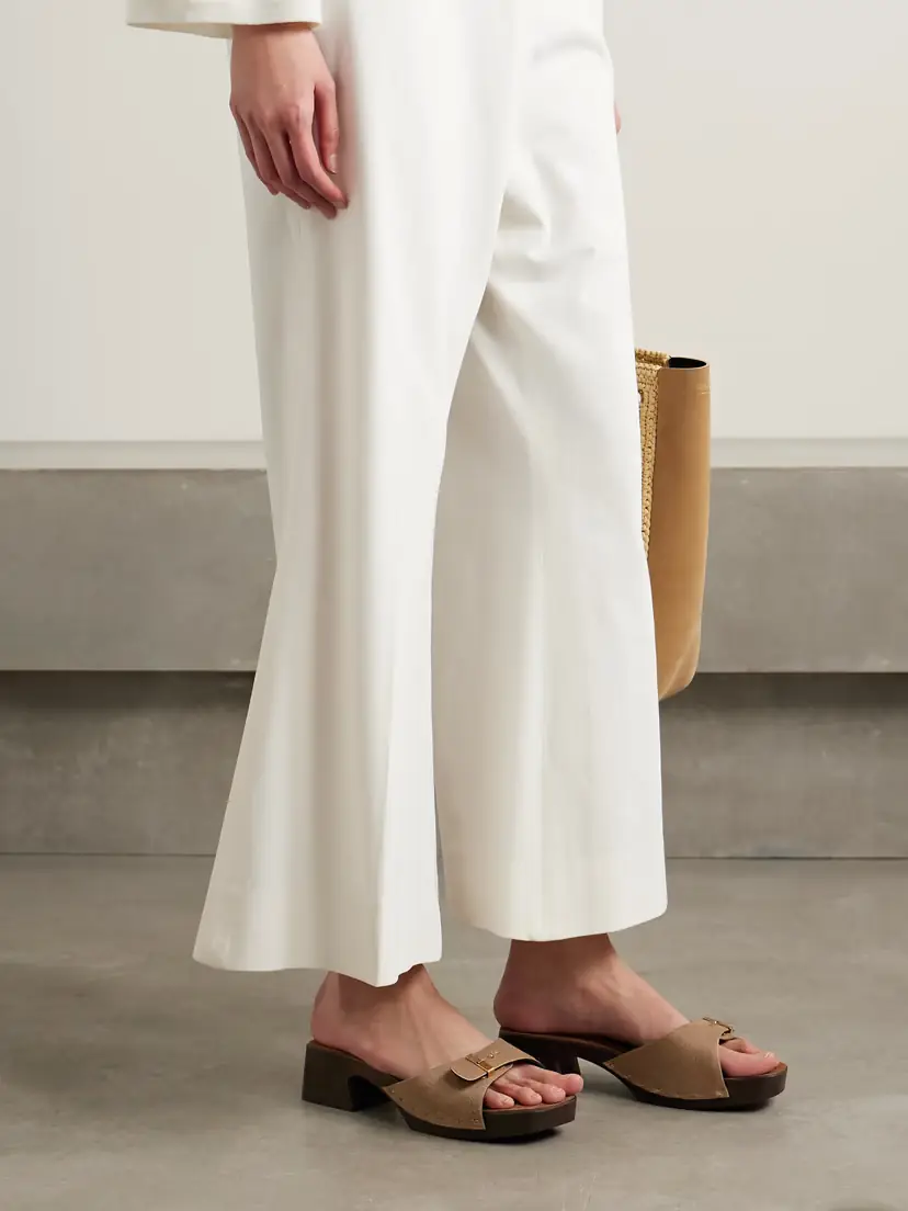 Khaite Britt Buckled Calf Hair Mules | Thumbnail 2