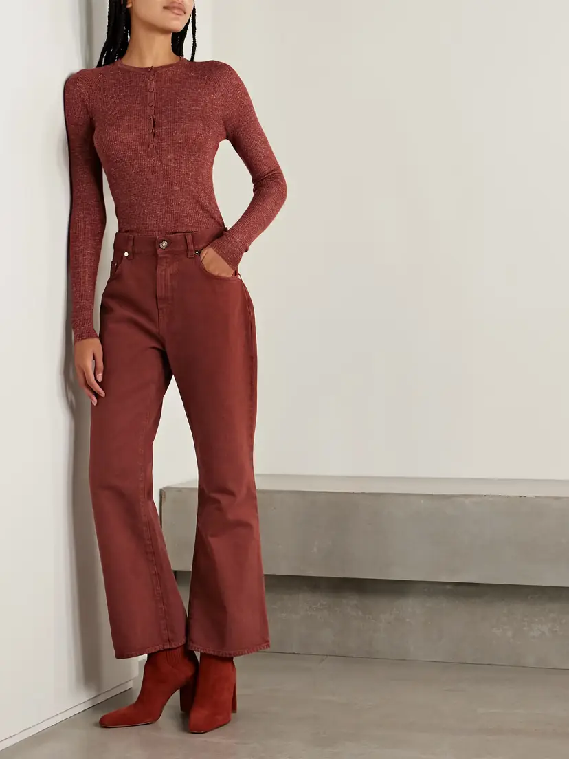 Gabriela Hearst Ezra High-rise Bootcut Recycled Jeans | Thumbnail 2 Gabriela Hearst Ezra High-rise Bootcut Recycled Jeans | Thumbnail 2