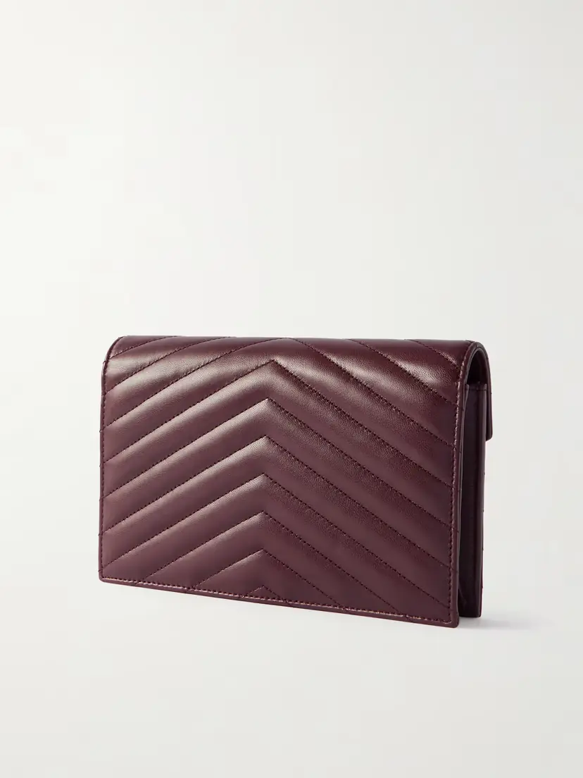 Saint Laurent Cassandre Mini Matelassé Leather Chain Wallet | Thumbnail 3 Saint Laurent Cassandre Mini Matelassé Leather Chain Wallet | Thumbnail 3