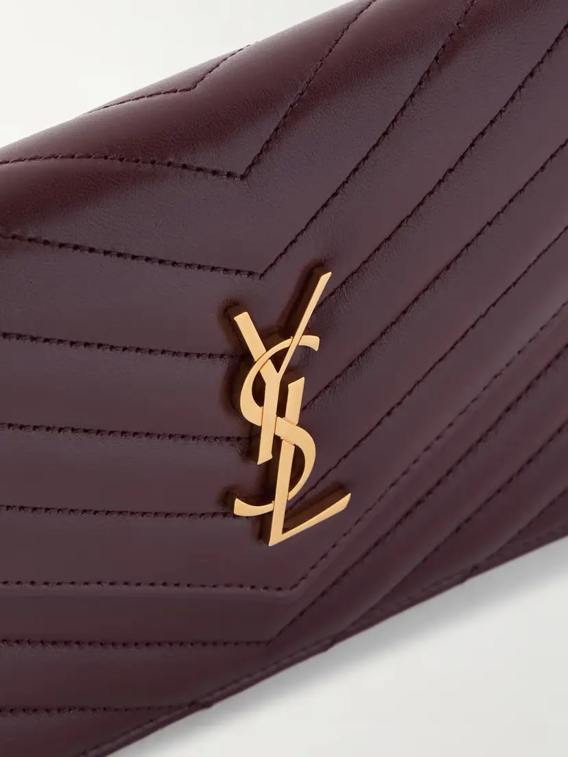 Saint Laurent Cassandre Mini Matelassé Leather Chain Wallet | Thumbnail 4 Saint Laurent Cassandre Mini Matelassé Leather Chain Wallet | Thumbnail 4