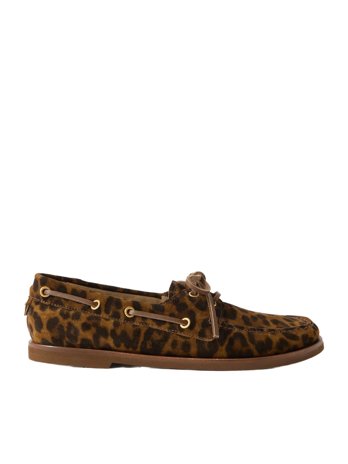 Vandée Leopard-print Suede Boat Shoes Vandée Leopard-print Suede Boat Shoes