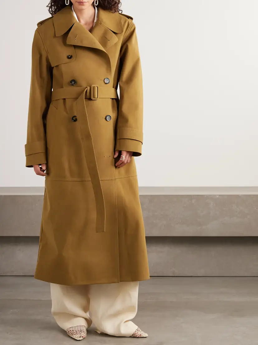 Stella McCartney Oversized Double-breasted Belted Brushed Trench Coat | Thumbnail 3 Stella McCartney Oversized Double-breasted Belted Brushed Trench Coat | Thumbnail 3