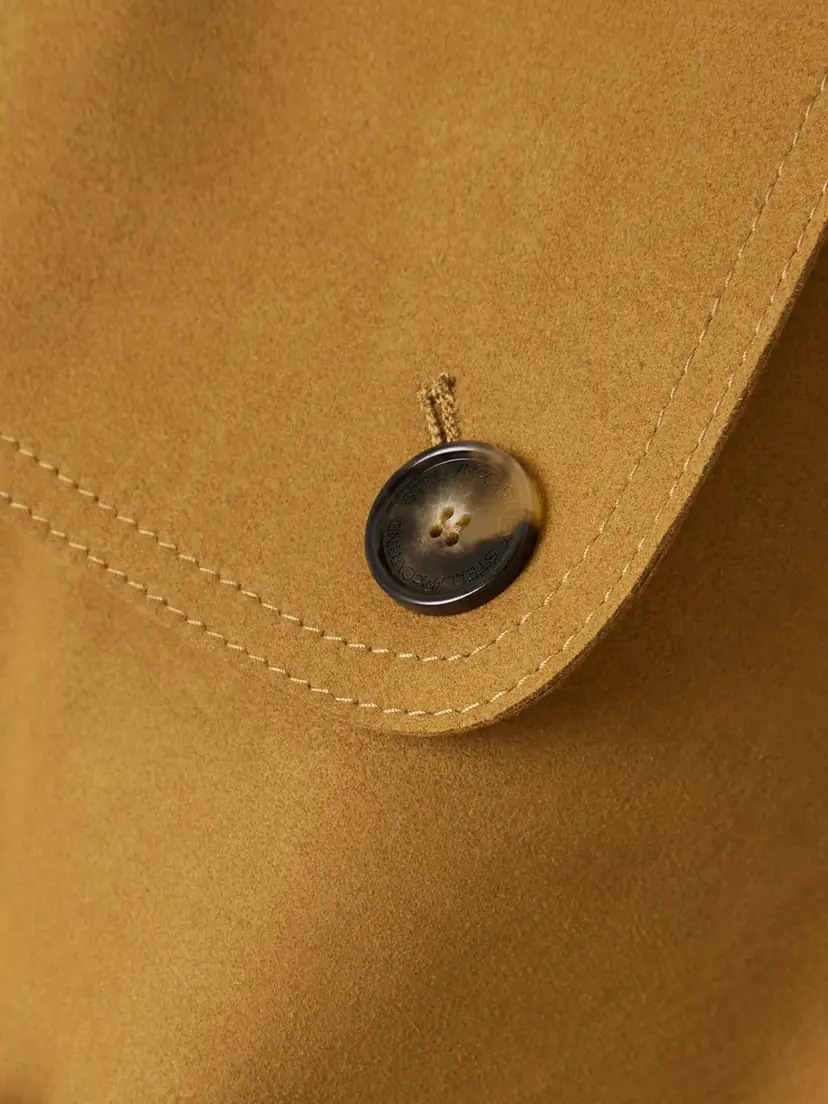 Stella McCartney Oversized Double-breasted Belted Brushed Trench Coat | Thumbnail 5 Stella McCartney Oversized Double-breasted Belted Brushed Trench Coat | Thumbnail 5