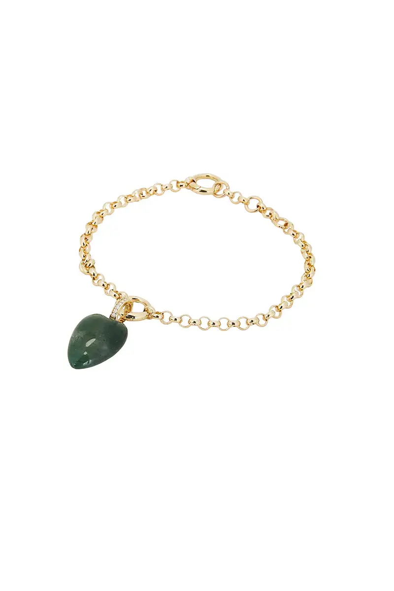 By Pariah Hearstone Diamond Pendant Heavy Collector Bracelet | Image 1 By Pariah Hearstone Diamond Pendant Heavy Collector Bracelet | Image 1