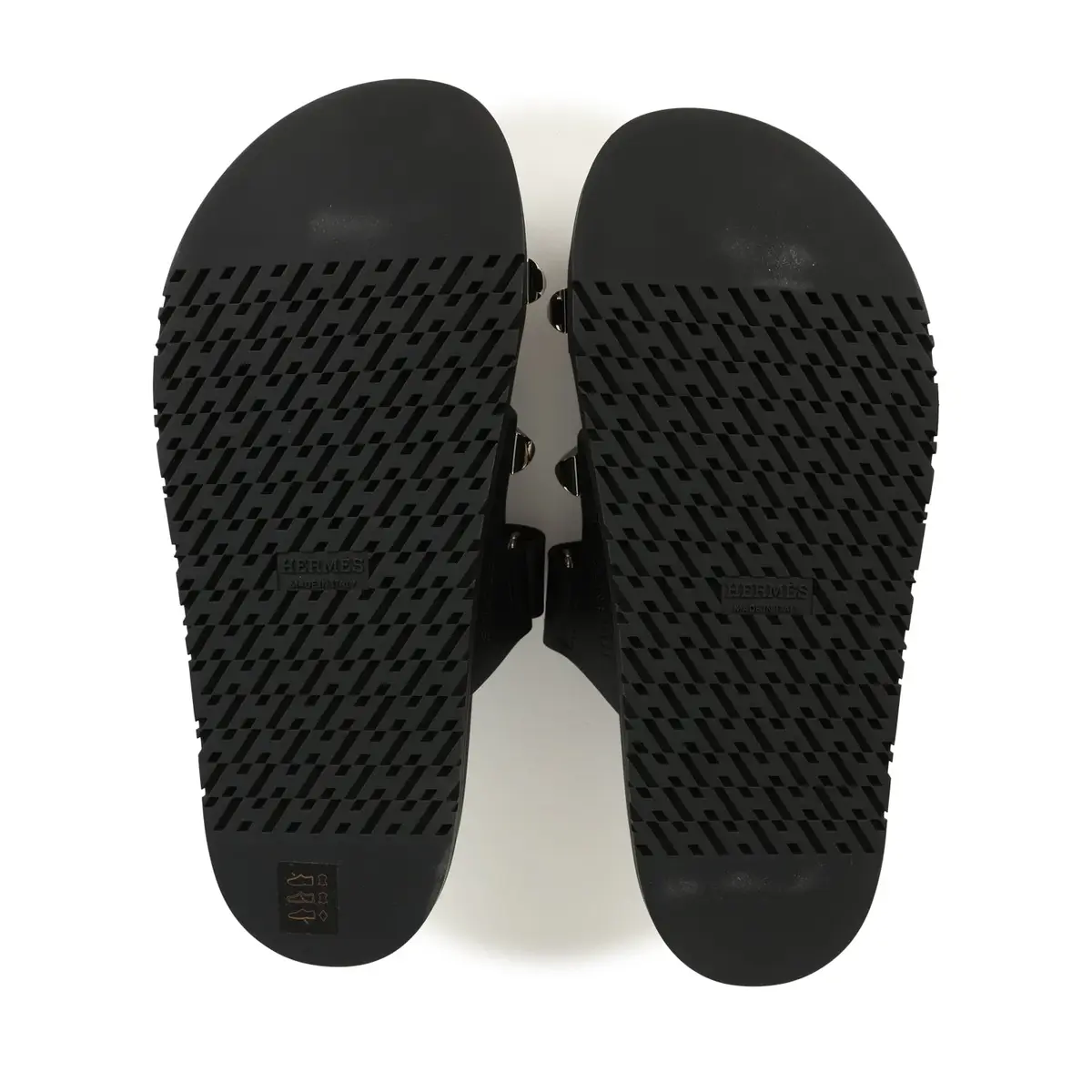 HERMÈS Hermes Chypre Techno Sandals Black Studded Calfskin Palladium Hardware 38 EU | Thumbnail 8 HERMÈS Hermes Chypre Techno Sandals Black Studded Calfskin Palladium Hardware 38 EU | Thumbnail 8