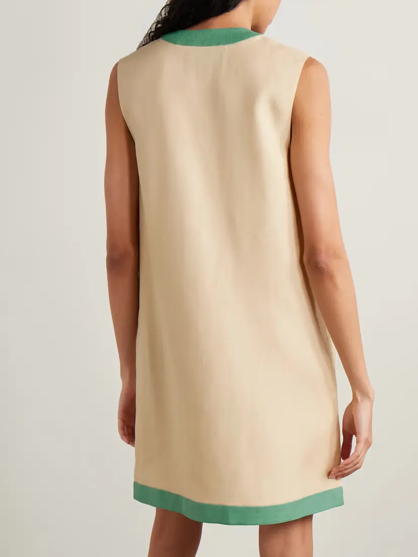 Valentino Garavani Two-tone Canvas Mini Dress | Thumbnail 3