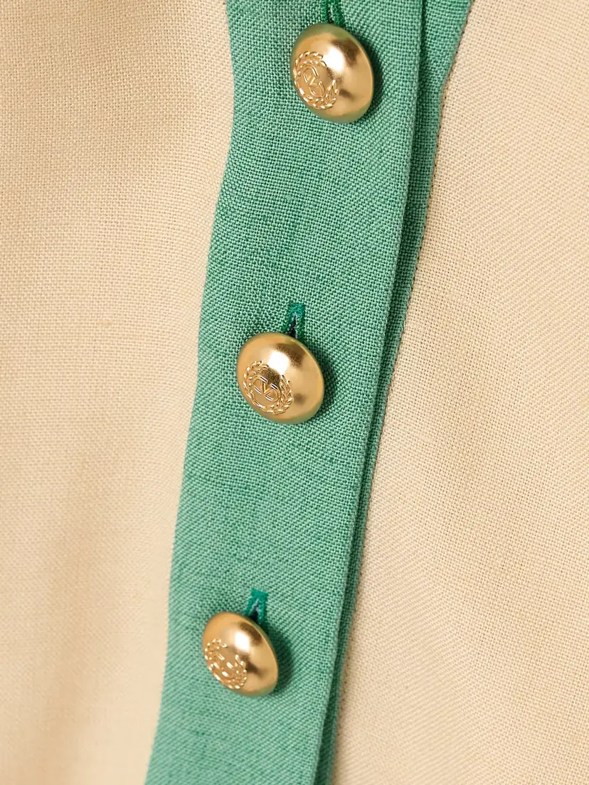 Valentino Garavani Two-tone Canvas Mini Dress | Thumbnail 4