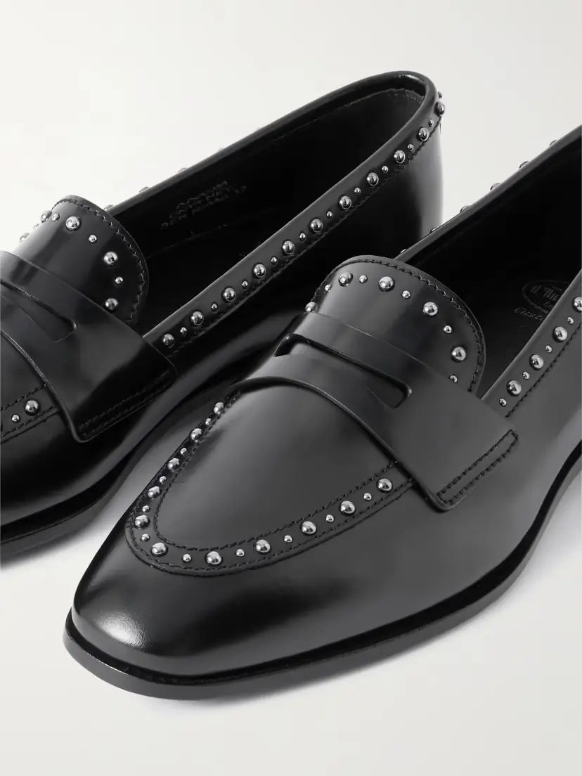 Church's Onyx Studded Leather Loafers | Thumbnail 4 Church's Onyx Studded Leather Loafers | Thumbnail 4