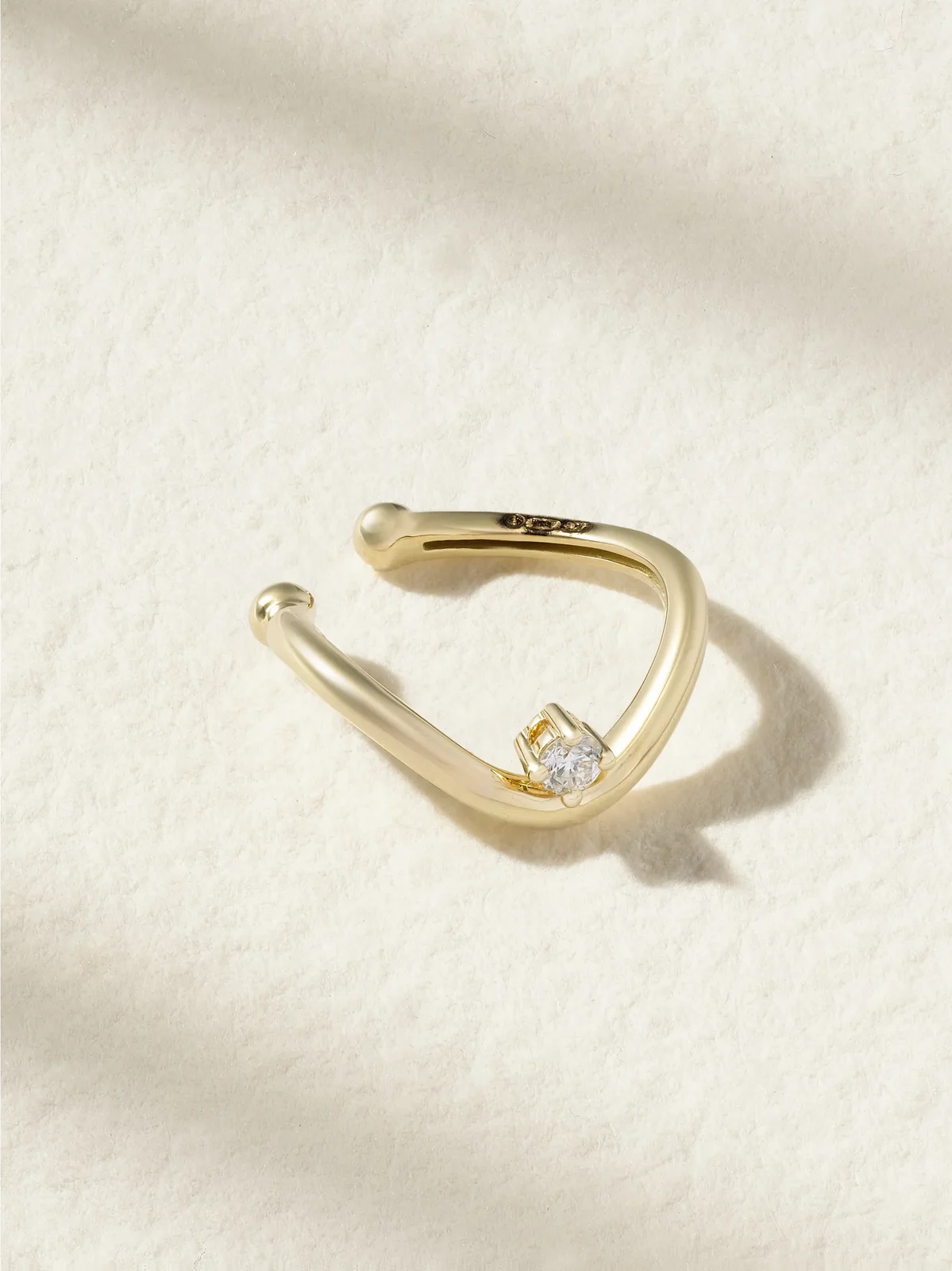 14-karat Gold Diamond Ear Cuff 14-karat Gold Diamond Ear Cuff