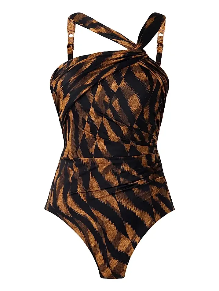Miraclesuit Swim Women's Raya De Safari Europa Animal-Print One-Piece Swimsuit
